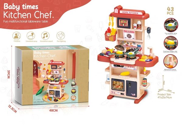 H1c8da51c50284812907d7045079479406 Kit de jeu « Kitchen Kids Toys Sets Pretend Spray » — un ensemble de cuisine réaliste pour enfants, idéal pour le jeu de rôle et les activités ludiques.