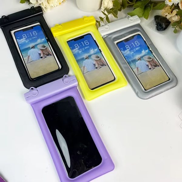 H259c3c4ad0d64945ad6149ca8a1c56b2D Pack Protection Totale – Étui flottant étanche pour téléphone + Surchaussures en silicone antidérapantes – Idéal pour voyages, activités nautiques et météo capricieuse