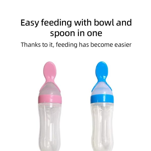 Distributeur de nourriture en silicone – Cuillère et tétine grignoteuse – Repas faciles et sûrs pour bébé