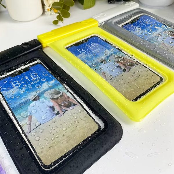 H48b43b6e620b46db8644e79df3f433682 Pack Protection Totale – Étui flottant étanche pour téléphone + Surchaussures en silicone antidérapantes – Idéal pour voyages, activités nautiques et météo capricieuse