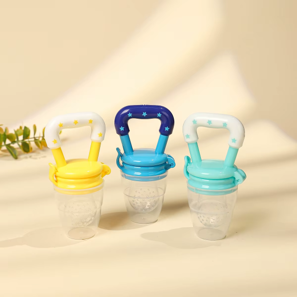 Distributeur de nourriture en silicone – Cuillère et tétine grignoteuse – Repas faciles et sûrs pour bébé