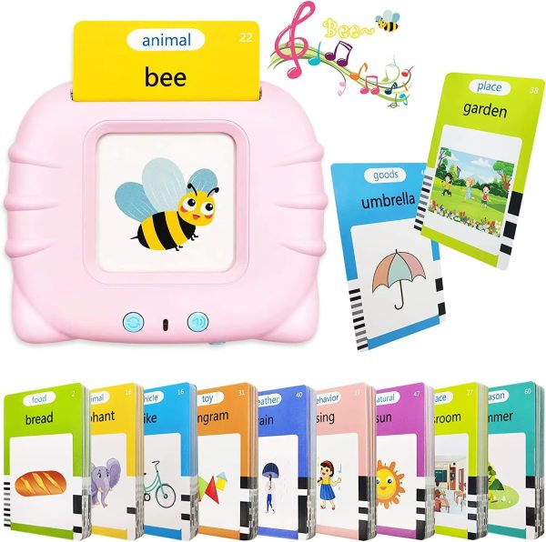 H622822dbc9fb4e3885bbd27e1c0af764S Cartes Flash Parlante – 224 mots parlants – Apprentissage interactif et ludique pour enfants