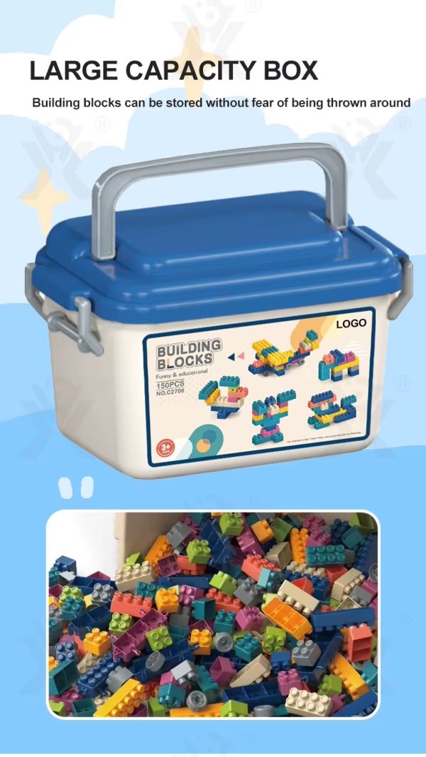 Classique briques de construction – Kit de 150 pièces – Jouet éducatif en plastique ABS – Développe la créativité des enfants