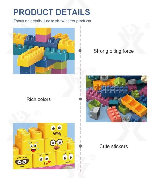 Classique briques de construction – Kit de 150 pièces – Jouet éducatif en plastique ABS – Développe la créativité des enfants