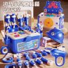 H87f5a32ff6004bde950cc2c21630b3cet Kit de Bricolage pour Enfants 233 Pièces, Perceuse Électrique, Casque & Outils