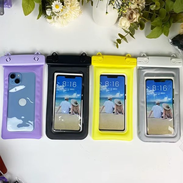 H92f818c268434068a2fd1961c900781av Pack Protection Totale – Étui flottant étanche pour téléphone + Surchaussures en silicone antidérapantes – Idéal pour voyages, activités nautiques et météo capricieuse