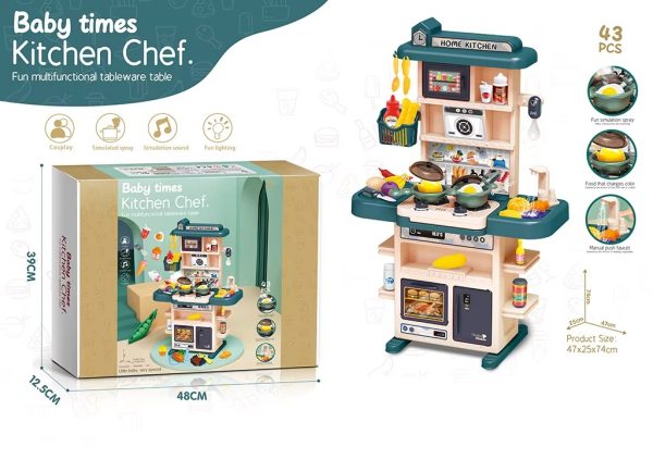 Hbb3963cd3d9f491a88eeb946e515c2fe3 Kit de jeu « Kitchen Kids Toys Sets Pretend Spray » — un ensemble de cuisine réaliste pour enfants, idéal pour le jeu de rôle et les activités ludiques.