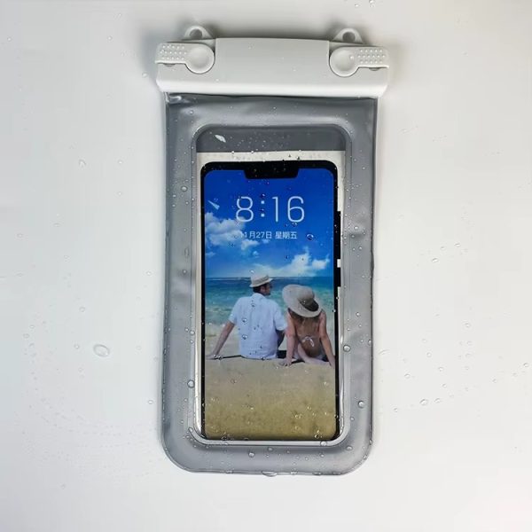 Hca666ad1a7044e25867b3024d3a5fd18H Pack Protection Totale – Étui flottant étanche pour téléphone + Surchaussures en silicone antidérapantes – Idéal pour voyages, activités nautiques et météo capricieuse