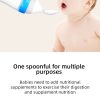 Distributeur de nourriture en silicone – Cuillère et tétine grignoteuse – Repas faciles et sûrs pour bébé